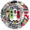 Racing Game Stickers for Laptop (50 PCS),Gift for Children Teens Adults Girl Boys,Waterproof Stickers for Water Bottle,Racing Vinyl Stickers for Scrapbook,Skateboard,Bike,Phone,Dairy