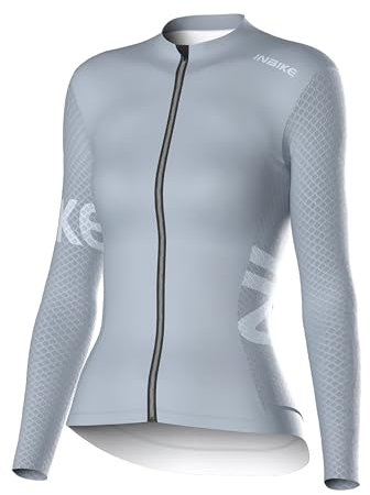 INBIKE Radtrikot Damen Langarm Fahrradtrikot Sommer Winter Atmungsaktiv Trikot Fahrrad Rennrad MTB Mountainbike Shirt Fahrradbekleidung Lila 2XL
