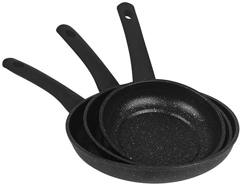 URBN-CHEF Juego de utensilios de cocina antiadherentes de acero al carbono forjado, cacerolas, sartenes, cacerolas y base de inducción, aptos para estufas de gas, eléctricas, cerámicas, halógenas |
