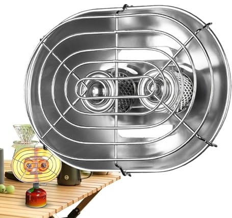 znutc Chauffage de camping portable, chauffage de tente portable | Chauffage extérieur sans fil 1050 W,Chauffage sans fil extérieur, chauffage coupe-vent à Double tête, accessoires de Camping à Double