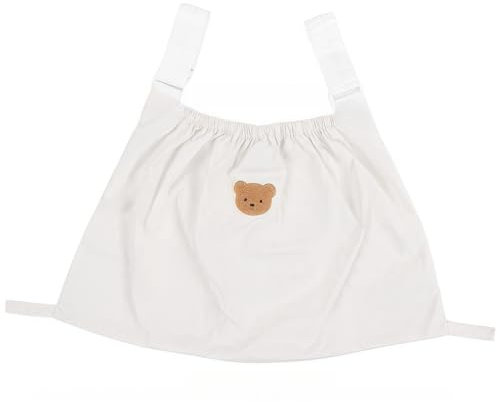 XL Buggy Organizer Taschen Universal, Kinderwagen Organizer Tasche, Beige Kinderwagen Aufbewahrungstasche für Kleidung und großes Spielzeug, Kinderwagen Tasche passend für alle Kinderwagenmodelle