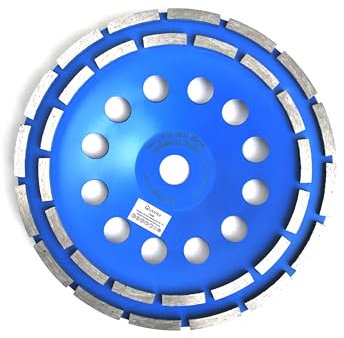 QUANTEX Diamant-Schleiftopf, 230mm, Doppelreihig für Beton und Naturstein, mit 22,23mm Aufnahme