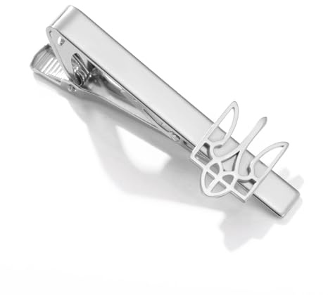 Dreamtimes Ukrainisches Symbol Krawattenklammer Ukrainische Krawattenspange für Männer Ukraine Dreizack inspiriert Schmuck Ukraine Erinnerung Krawattenklammer Patriotisches Geschenk