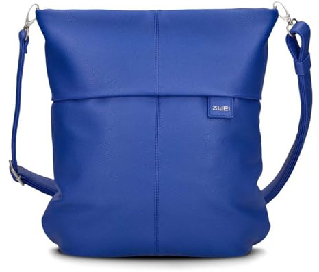 Zwei Damen Handtasche Mademoiselle.M M12 Umhängetasche 7 Liter Crossbody Bag, Schultertasche in DIN-A4-Größe, Schlüsselring, Geheimfach, inkl. extra kurzen, abnehmbaren Schultergurt