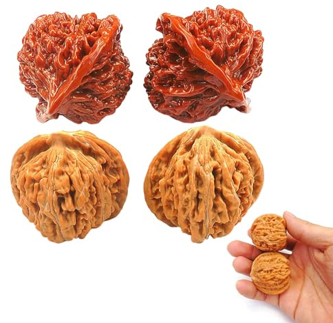 Wenwan-Walnüsse, chinesische Walnüsse, Zappeln, Walnuss und Massage, Stressabbau, Gesundheitspflege, Spielzeug für Stressabbau, Walnuss-Handmassagebälle, chinesische langlebige Walnuss-Fidget-Figur (A