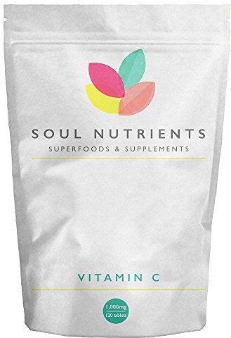 Vitamin C 1000mg Tablets | 120 Count | Sugar Free | 1000mg Supplements for General Health, Energy & Collagen Production