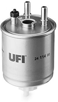 UFI Filters, Filtro Gasolio 24.114.00, Filtro Carburante per Ricambio, Adatto ad Auto, Applicabile su Diversi Modelli Renault