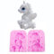 MoldFun 3D Unicorn Candle Mold - Small Unicorn with Horn Silicone Craft Mould for Fondant, Cake/Cupcake Topper Decorating, Bath Bomb, Soap, Chocolate, Polymer Clay, Plaster, Crayon