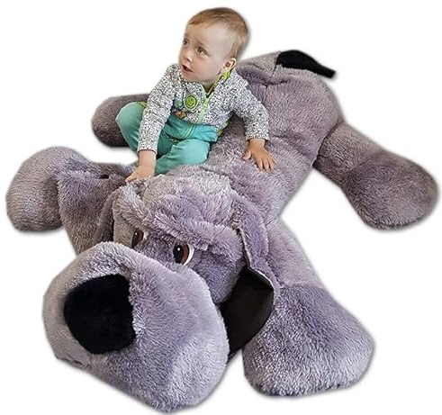 Baby Pluesh XXL Hund Teddybär Plüsch Kuschel Stoff Plüsch Riesen Teddy Bär Groß, grau