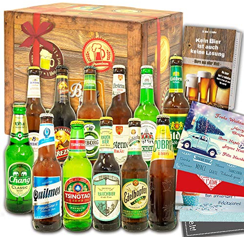 12x Bier aus der Welt & Deutschland/Geschenk Set/Geburtstagsgeschenk Bier