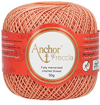Anchor 4771006-09575 Häkelgarne, 100% Baumwolle, 9575, Stärke 6, 88 Gramm