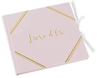 artifêtes Livre d'or Liserai Rose et Or 21 cm