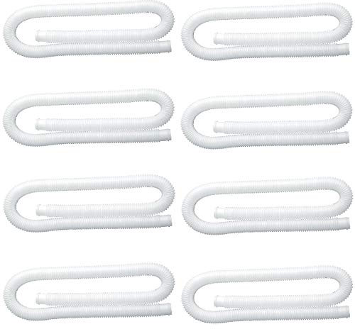Intex Manguera de repuesto para bomba de piscina de 1.25 pulgadas de diámetro, 59 pulgadas de largo (paquete de 8)