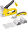 Upholstery 4 in 1 Staple Gun Heavy Duty, with 4000 Staples, Remover, Manual Brad Nailer Power Adjustment Stapler Gun for Wood, Upholstery, Carpentry, Decoration DIY