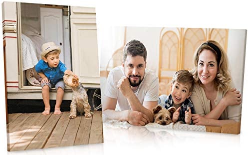 Panther Print Personalisiertes Foto auf Leinwand - Gerahmtes Personalisiertes Leinwand Foto - Fotoleinwand Eigenes Bild - Personalisierte Geschenke für Besondere Anlässe 31 x 20 cm