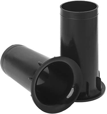 SHOTAY Tube de Guidage de boîte de Son, 1 Paire de caissons de Basses Woofer Haut-parleurs Ports connecteurs Tube onduleur Haut-Parleur évent Noir