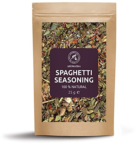 Mélange Assaisonnement pour la Spaghetti - Herbes et Epices Séchées pour la Spaghetti - Herbes Mélangées - Mélange Mix Epices pour Assaisonnement Spaghetti Pasta Pâtes - Végétarien - 25g
