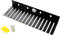Heinakroon Modular Patch Cable Holder Wall Mountable .210 Inch Slots Test Lead Hanger
