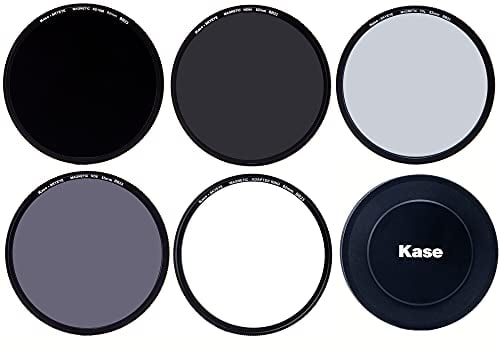 Kase Skyeye 82 mm Magnetischer Pro 4 Filter ND Set MC optisches Glas inkl. CPL, ND8, ND64, ND1000, Objektivdeckel, Gehäuse und Adapter 82