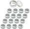 ZEOABSY 24 Stück 150ml Silber Leere Aluminiumdose Aluminium Runde Aludose Blechdosen mit Schraubdeckel Sichtfenster Cremedosen Dosen für DIY Salben Kerze Kosmetik Rasierseife