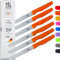 SOLINGEN| Frühstücksmesser Konfigurator- Wellenschliff, rostfreier Edelstahl | Made in Germany, eisgehärtete & scharfe Brötchenmesser & Brotzeitmesser | Serie Wave (ORANGE6X)