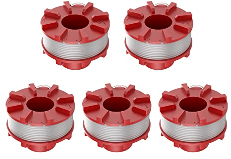 YWNYT 5 Stück Ersatzfadenspule für Einhell GE-CT 36/30 Li E Solo AGILLO 36/255 BL AGILLO 18/200, Fadenspulen Rasentrimmer-Zubehör (2mm Durchmesser 8m Länge)