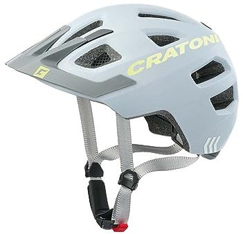 Cratoni Unisex – Babys Maxster Pro Helmet, Grau/Neongelb Matt, M