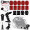 QUOTRE Support de Fixation pour Casque de Moto, Kit de Fixation Gopro Casque Caméra d'action Ensemble d'accessoires de Moto Compatible avec Gopro Hero 8/7/6/5/4 Autres Caméras d'action