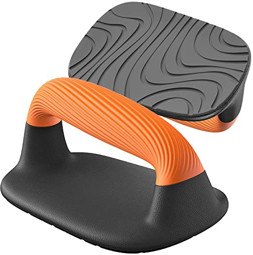 Kipika Liegestützgriffe, Push-up handles, Push-up bars Soft Handles, Anti-Rutsch-Polster an der Unterseite, Schwarz & Orange, Set of 2 für zuhause