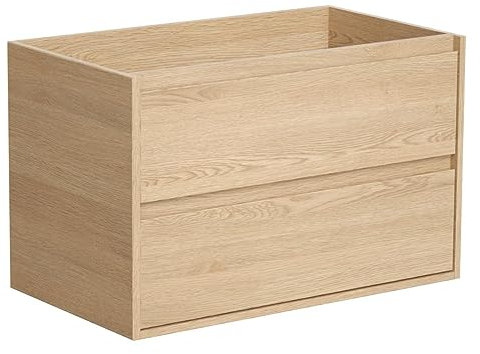 Vente-unique - Waschbeckenunterschrank 80 cm Eiche Beschichtung - MILIPAM