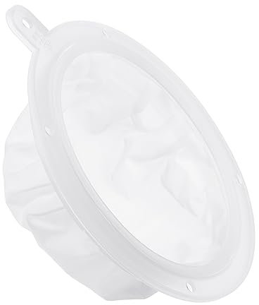 PATIKIL 6.1 OD Alimentaire Filtre Passoire, 200 Maille Filet Cuisine Maille Filet Filtres Passoires Fine Grille Tamis pour Jus, Café, Soja Lait Filtration, Blanc