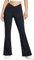 BALEAF Yogahose Damen Thermo Fleece Lined gefüttert High Waist Kreuz Bootcut 29'' Schlaghose Jogginghose Weites Bein Jazzpants Relaxhose Schwarz M