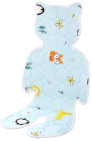 JAWSEU Baby Sitzauflage Sommer, Universal Sitzauflage für Kinderwagen, Kinderwagen Einlage Kindersitz Sitzeinlage Sommer Atmungsaktiv und Geschmacklos Auflage Sicher und Anti Schwitz