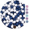 EinsSein 1kg Palline di cioccolato Mix piccolo bianco-blu scuro matrimonio battesimo nascita comunione confettata cresima nascita confettis alla laurea decorazioni bimba bomboniere senza mandorla