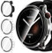 iVoler 3 Pezzi Cover con Vetro Temperato per Amazfit Balance, Copertura Completa Custodia Rigida PC, HD Clear Pellicola Protettiva Anti-Graffio Case, 2 Trasparente + 1 Nero