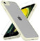 OWKEY Coque pour iPhone SE 2022/SE 2020 et iPhone 8/7 avec Verre Trempé, Etui Translucide Mat Arrière Housse Fine Antichoc Case pour iPhone SE 2022/SE 2020/8/7 (Blanc)