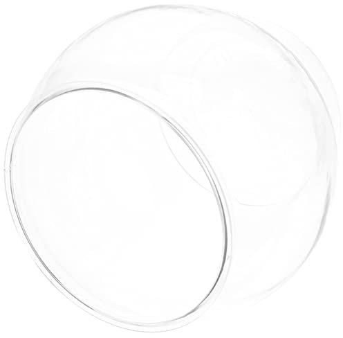 UKCOCO Desktop Aquarium Tank Unbreakable Round Fish Bowl for and Turtles for Office and Home Decoration Made of Pet Material