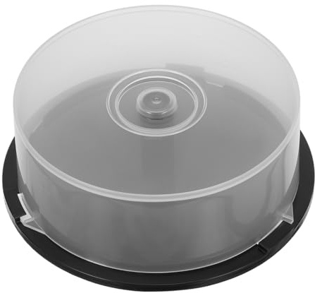 Ciieeo Dvd-Aufbewahrungseimer Transparenter Leerer Cd-Container Für Bis Zu 25 Discs Platzsparende Cd-Aufbewahrungsbox Für Zuhause Büro Studentenwohnheim Laden Bar