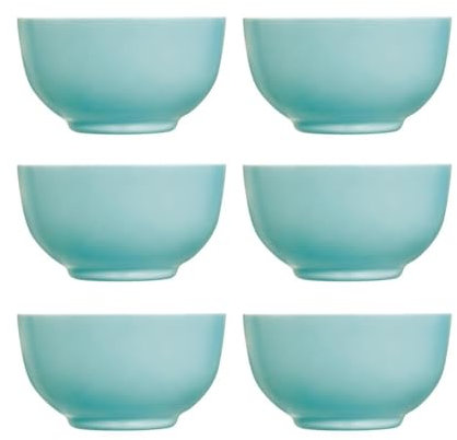 Luminarc Diwali Turquesa 6 Bol Opal 14,5cm Opal Apto Microondas Apto Frigorífico Reciclable