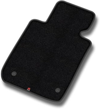 MatsMore Velours Fahrermatte 1-teilig passt für Opel Corsa C 2000-2006 - Premium, Leder, Schwarz Fahrerseite - Erleben Sie neuen Fahrkomfort mit einem Velours- Fahrermatte passend für Ihr Auto