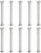PATIKIL Hex Chicago Screws, 10 Set Binding Screw Posts M6 x 70 mm Connecting Hex Drive Socket Cap Bolt Nuts for Scrapbook Leather Belt Album Photo Furniture Repair, Silver