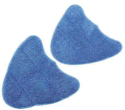 IMIKEYA 2pcs Washable Microfiber Steam Mop Replacement Pads for Vax S2ST Master S7 Hook Loop Cleaning Covers for Hard Floor Types Blue