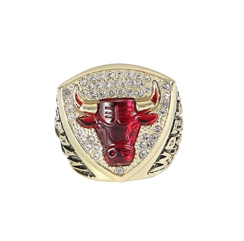 YUANJIE Jordan Championship Ring – Sammleredition, handgefertigtes Chicago-Fan-Erinnerungsstück, Geschenk for Männer und Jungen(9#)