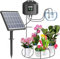 Biling Solar Bewässerungssystem Balkon, 7,5W 15M Automatische Bewässerung für Pflanzen im Urlaub mit Timer, Solar Tropfbewässerung für Garten Gewächshaus Blumen, Eitersparnis und Umweltbonus