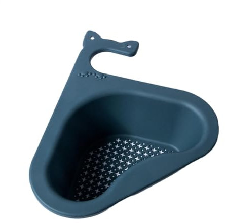 Kitchen Triangular Sink Filter, Sink Drain Basket, Corner Sink Strainer Basket, Multifunctional Triangle Sink Drain Basket, Triangular Filter Basket for Sink, Drain Basket for Food Scraps