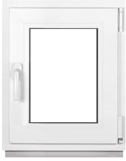 Framex Kellerfenster Kleines Fenster Weiß Breite x Höhe 45 x 50 cm (450 x 500 mm) 2-fach (32 mm) Dreh Kipp DIN Rechts - Premium - Alle Größen