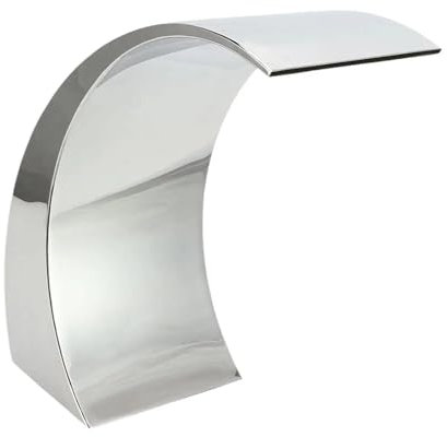 Kit Fontana Fontana per piscina in acciaio inox, cascata di scarico per stagni da giardino, piscine, paesaggio Fontana Solare(Average Top)