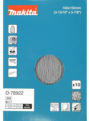 Makita Netzschleifmittel für Deltaschleifer, 100x150 mm, Körnung A240
