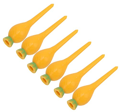 MasYosh -Tee, 6-teiliger -Übungsnagel aus Kunststoff mit Halbkreisförmigem Bogendesign für Stabile Ballplatzierung, Leicht und Langlebig (Ananas-Stil)
