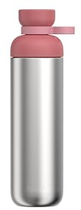 Mepal - Trinkflasche Edelstahl Vita - Große Wasserflasche - 2 Öffnungen für zusätzlichen Trinkkomfort - Auslaufsicher und Spülmaschinengeeignet - Wasserflasche Edelstahl - 900 ml - Vivid mauve
